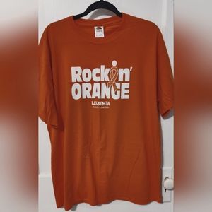 Leukemia Awareness Fruit of the Loom Heavy Tee Size XL